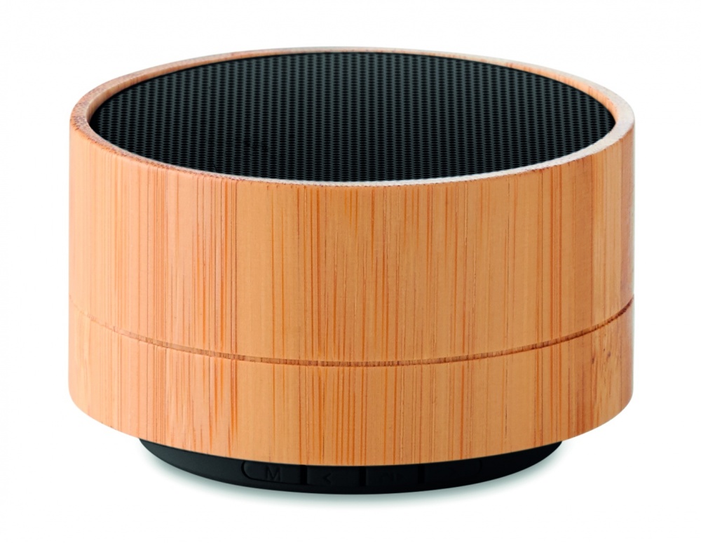 Logotrade promotional gift image of: 3W Bamboo wireless speaker