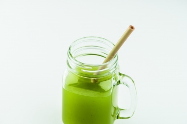 Logo trade corporate gifts picture of: Bamboo Straw w/brush in pouch