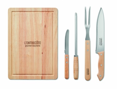 Logotrade advertising products photo of: Set of 4 BBQ Grilling accessori