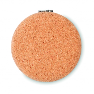Logo trade corporate gift photo of: Pocket mirror with cork cover