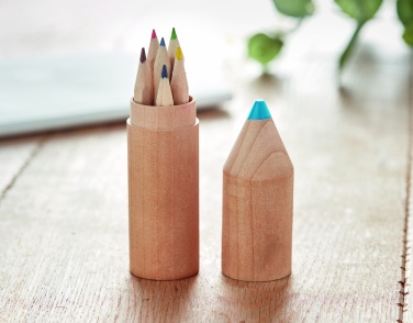 Logotrade advertising product image of: 6 pencils in wooden box