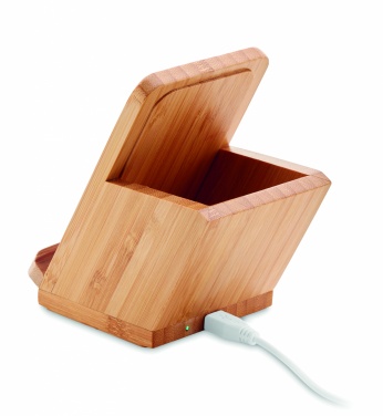 Logo trade promotional gifts picture of: Wireless charger pen holder 5W BAICOI