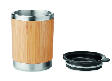 Logo trade advertising products picture of: Tumbler in bamboo cover 250ml