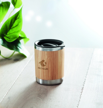 Logo trade promotional gift photo of: Tumbler in bamboo cover 250ml