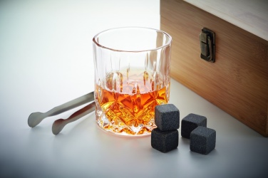 Logo trade corporate gifts image of: Whisky set in bamboo box