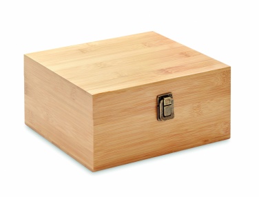 Logotrade business gift image of: Whisky set in bamboo box