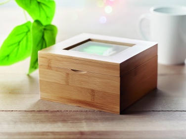 Logo trade promotional merchandise photo of: Bamboo tea box