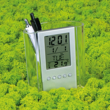 Logo trade promotional item photo of: Acrylic desk pen holder MADRID