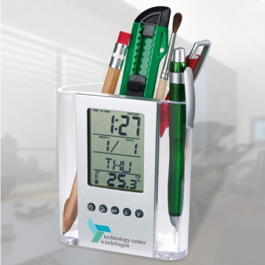 Logotrade advertising products photo of: Acrylic desk pen holder MADRID