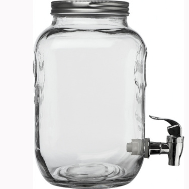 Logo trade promotional gift photo of: Set drink dispenser and glasses ACAPULCO