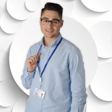 Logotrade promotional item picture of: Lanyard with usb cable LE PORT