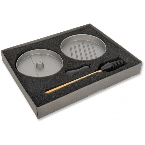 Logo trade corporate gifts image of: Burger press with silicone brush TEXAS