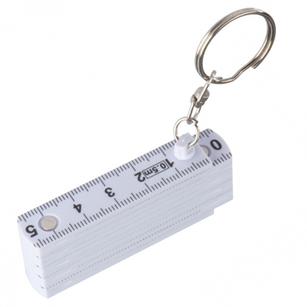 Logo trade promotional products picture of: Keyring with 0,5m ruler