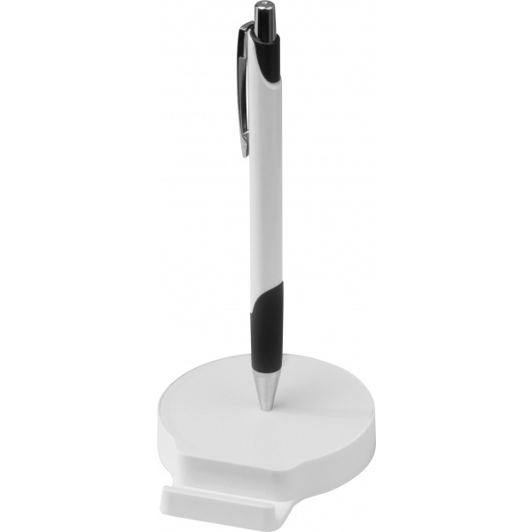 Logo trade corporate gifts image of: Mobile phone holder with metal ballpen REGINA