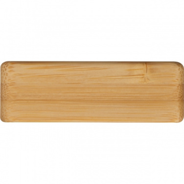 Logo trade promotional products image of: Bamboo smartphone holder SAN SEBASTIAN