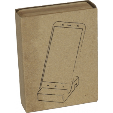 Logo trade promotional gifts picture of: Bamboo smartphone holder SAN SEBASTIAN