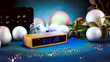 Logo trade business gifts image of: Desk clock TRONDHEIM