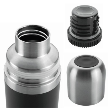 Logotrade business gift image of: Vacuum bottle DINARA Schwarzwolf