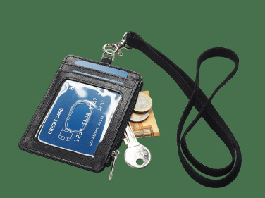 Logo trade business gifts image of: ID card holder with lanyard 170805200