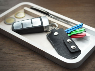 Logo trade business gift photo of: Keyring 1276157