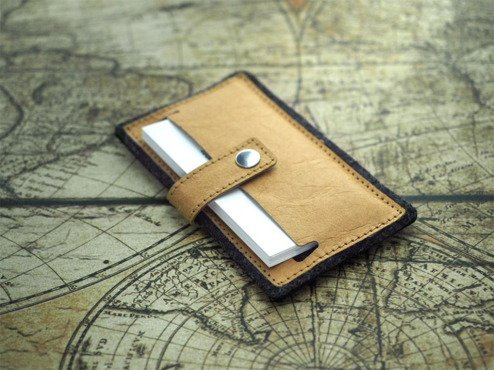 Logo trade business gifts image of: Business card holder 1324140