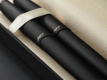 Logo trade promotional merchandise picture of: Agate stone Pen set 1289036