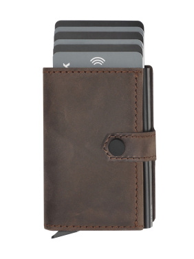 Logo trade promotional giveaways image of: RFID wallet - Hunter Leather 2109284