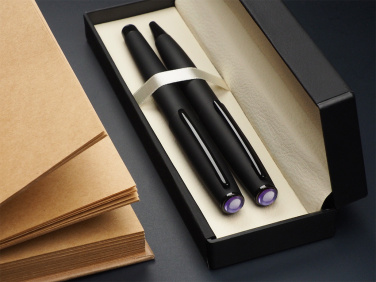 Logotrade promotional merchandise image of: Amethyst Pen set  1288036