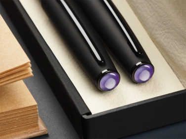 Logo trade promotional giveaways image of: Amethyst Pen set  1288036