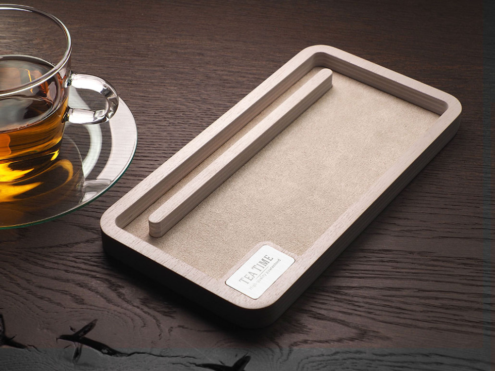 Logo trade corporate gift photo of: Wooden desk organiser 1818121