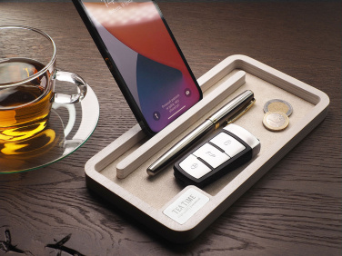 Logo trade promotional giveaways image of: Wooden desk organiser 1818121