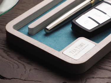 Logo trade promotional merchandise image of: Wooden desk organiser 1818121