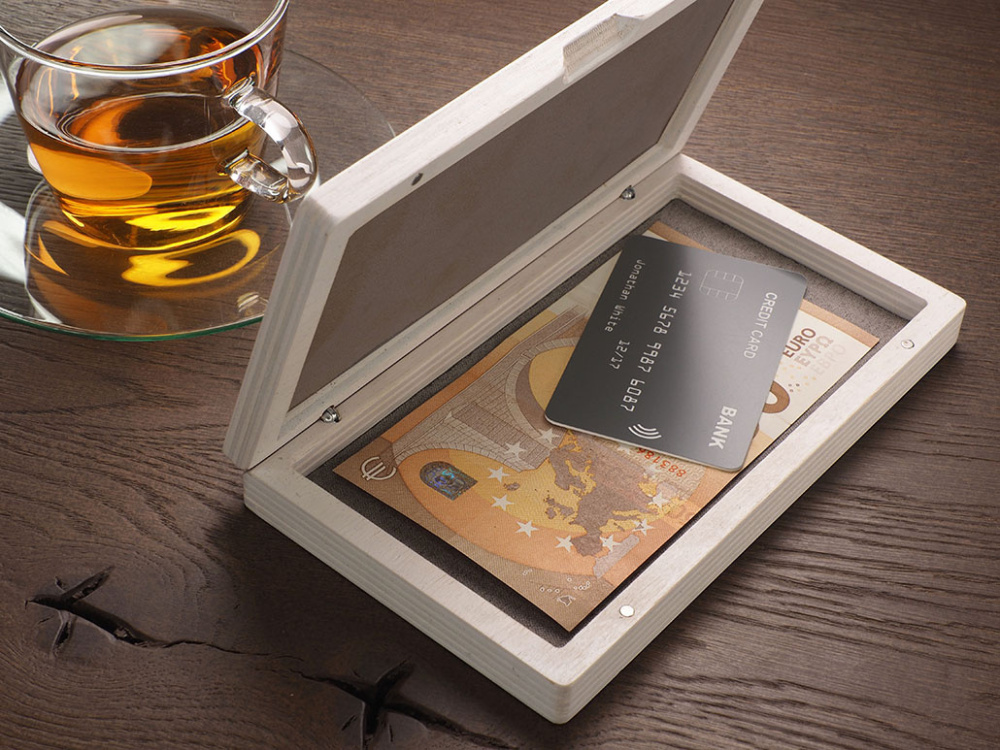 Logotrade advertising product image of: Wooden bill box 1816121