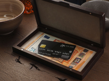 Logotrade corporate gift image of: Wooden bill box 1816121