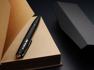 Logo trade promotional products image of: Ball pen with AMBER stone 2070036