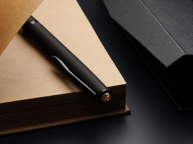 Logotrade promotional giveaway image of: Ball pen with AMBER stone 2070036