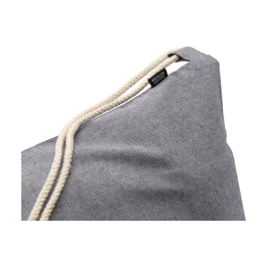 Logotrade promotional item picture of: GRS Recycled Cotton PromoBag (180 g/m²) backpack