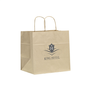 Logo trade promotional items picture of: Leaf It Bag recycled grass paper (90 g/m²) L
