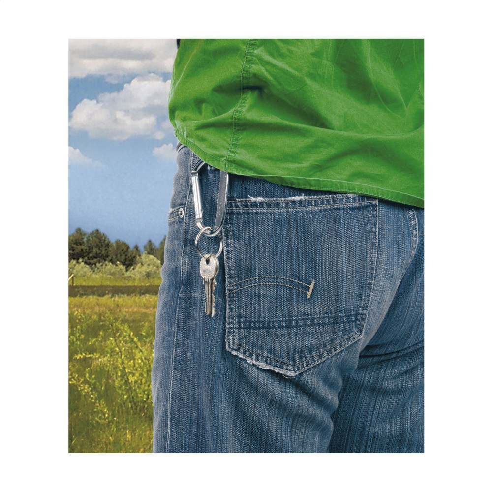 Logo trade advertising products picture of: CarabineKey carabiner hook