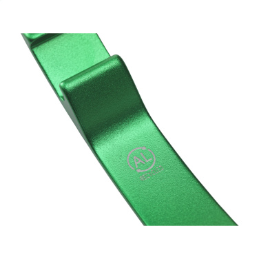 Logo trade promotional products picture of: Alu Opener GRS Recycled keyring