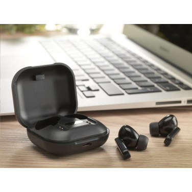 Logotrade promotional product image of: Aron TWS Wireless Earbuds in Charging Case
