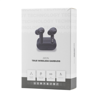 Logotrade advertising product picture of: Aron TWS Wireless Earbuds in Charging Case