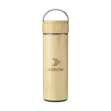 Logotrade promotional merchandise image of: Nikko 330 ml bamboo thermo bottle/thermo cup