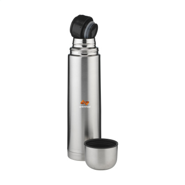 Logo trade promotional gifts picture of: Thermotop Maxi RCS Recycled Steel 1,000 ml thermobottle