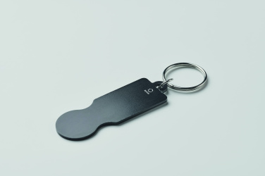 Logotrade promotional item picture of: Key ring with trolley token