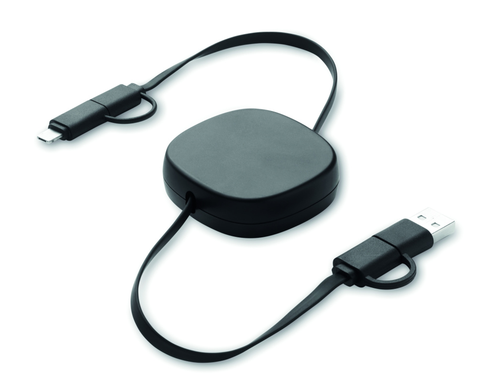 Logotrade corporate gift image of: 60W retractable charging cable