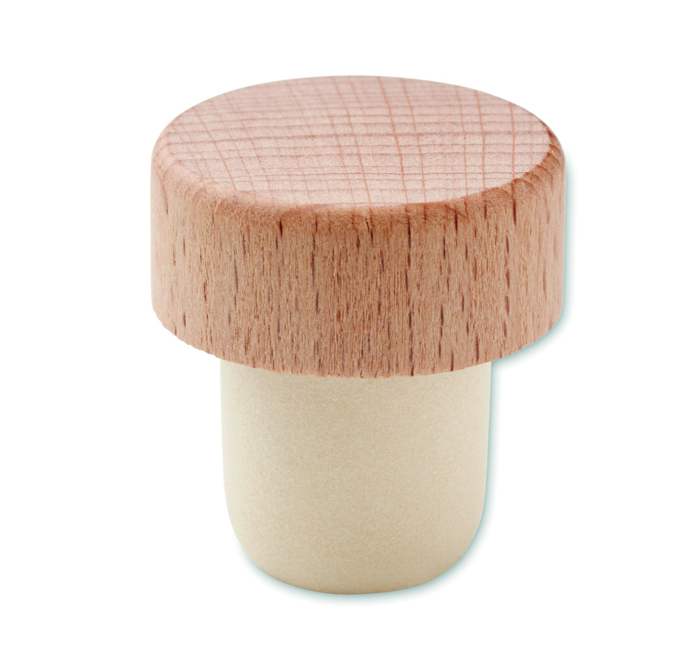 Logotrade promotional merchandise image of: Beech wood bottle stopper