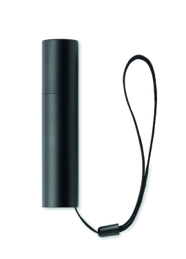 Logo trade promotional giveaways image of: Aluminium rechargeable torch