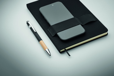 Logo trade promotional merchandise image of: A5 RPET notebook with pen