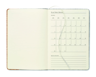 Logo trade advertising product photo of: A5 RPET cork notebook